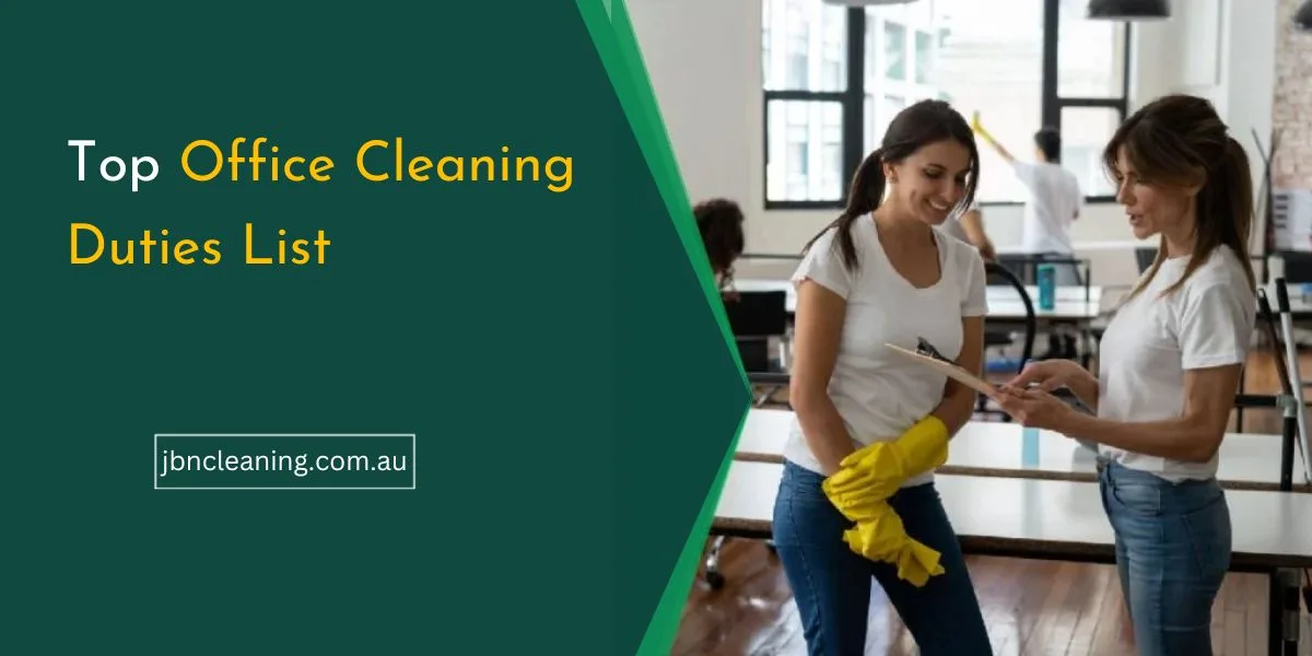 office cleaning duties list