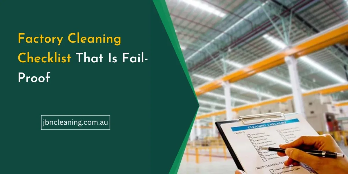 factory cleaning checklist