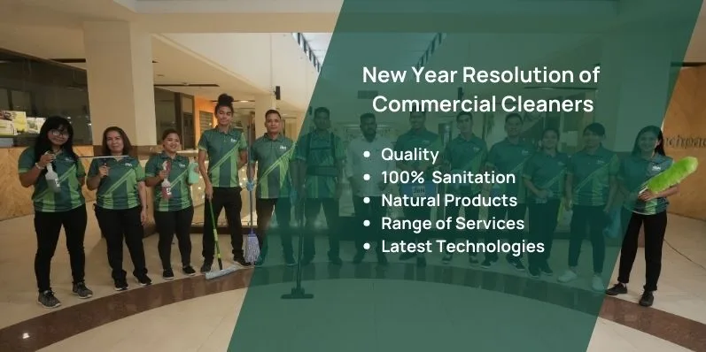 New year resolution of commercial cleaning company