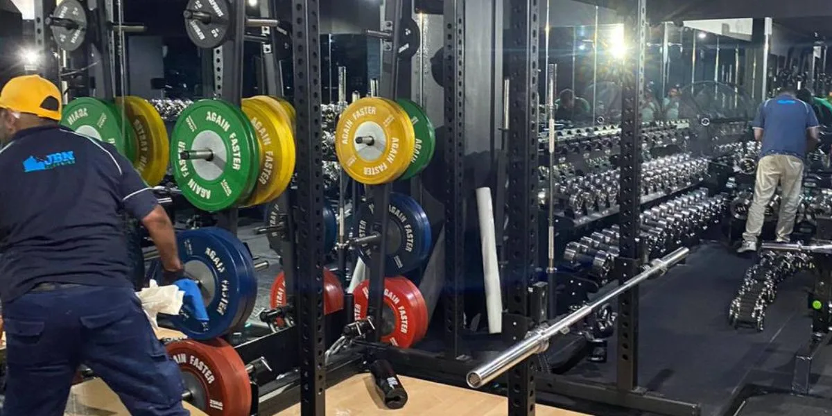 clean rust off gym equipment
