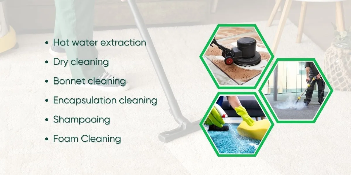 Carpet cleaning methods